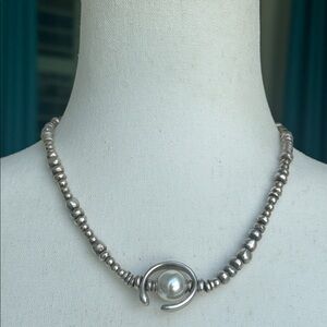 UNO de 50 Another Roud Oh Oh Oh Necklace with Pearl Accent